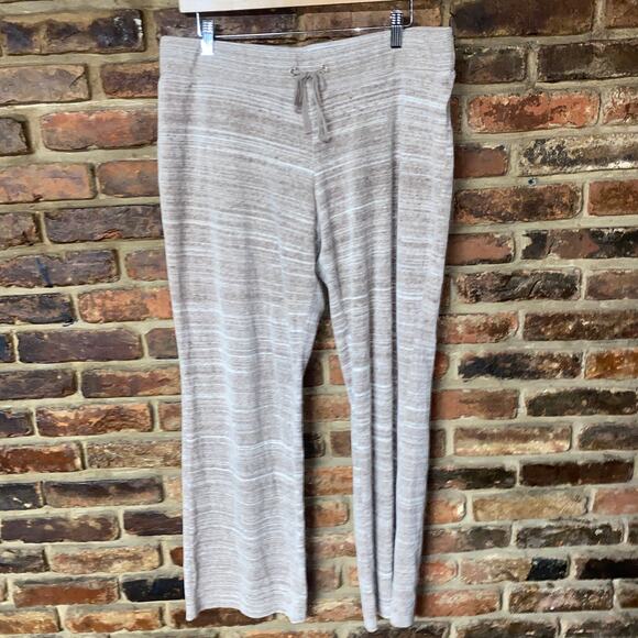 NY&C New York & Company Tan Static Knit Pants Women's Size Large - Picture 1 of 7